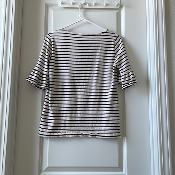 Jcrew boat neck stripe top with flare sleeve - Picture 2 of 3